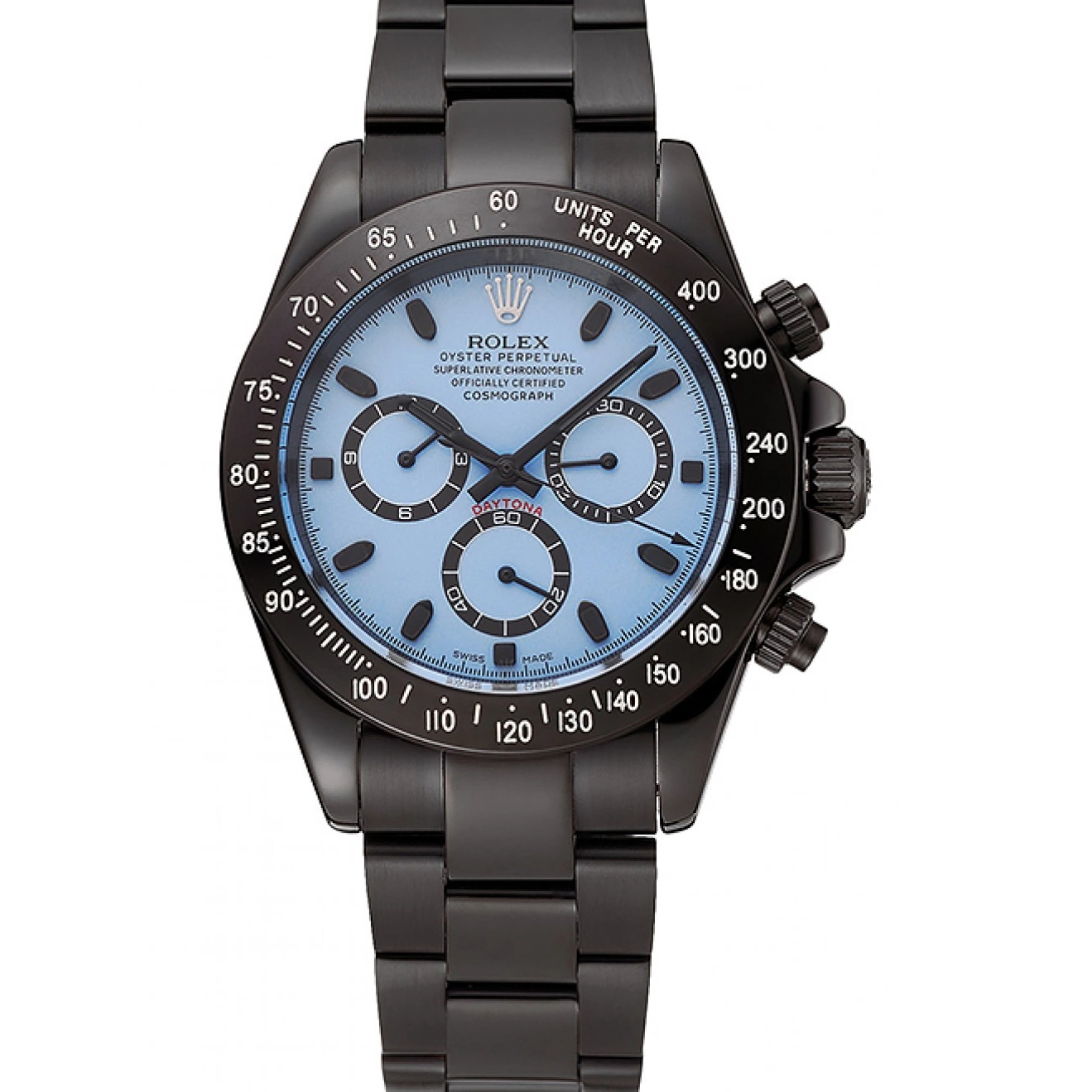 Midnight Dial Black 1454022 Rolex Bracelet Staineless Steel Blue Daytona 0821